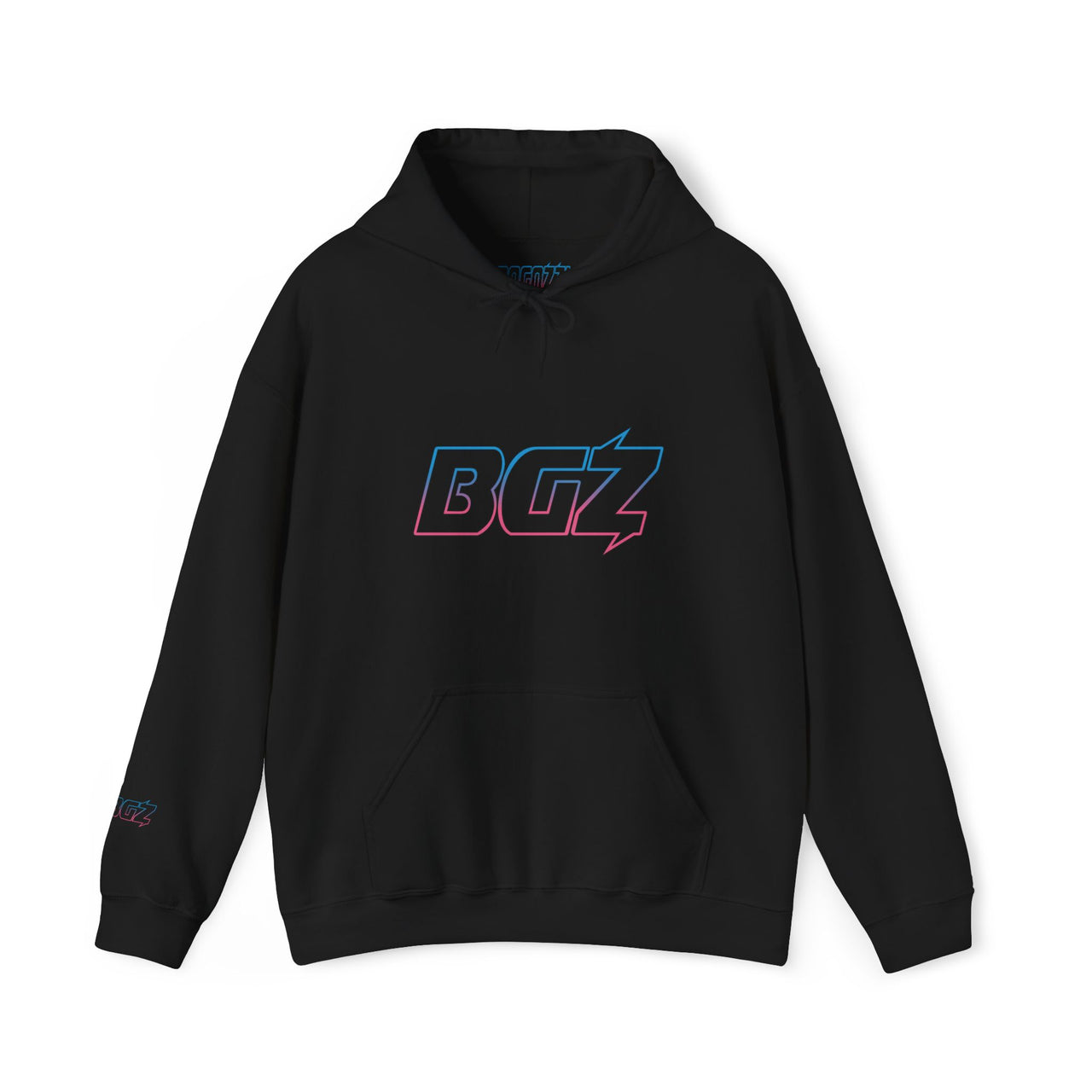 BOGOZZI Electric Cotton Candy Gradient Hoodie — BGZ Logo Midweight