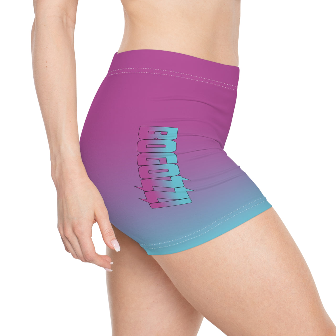 South Beach Sunset Gradient Short Shorts — BOGOZZI Women's Activewear