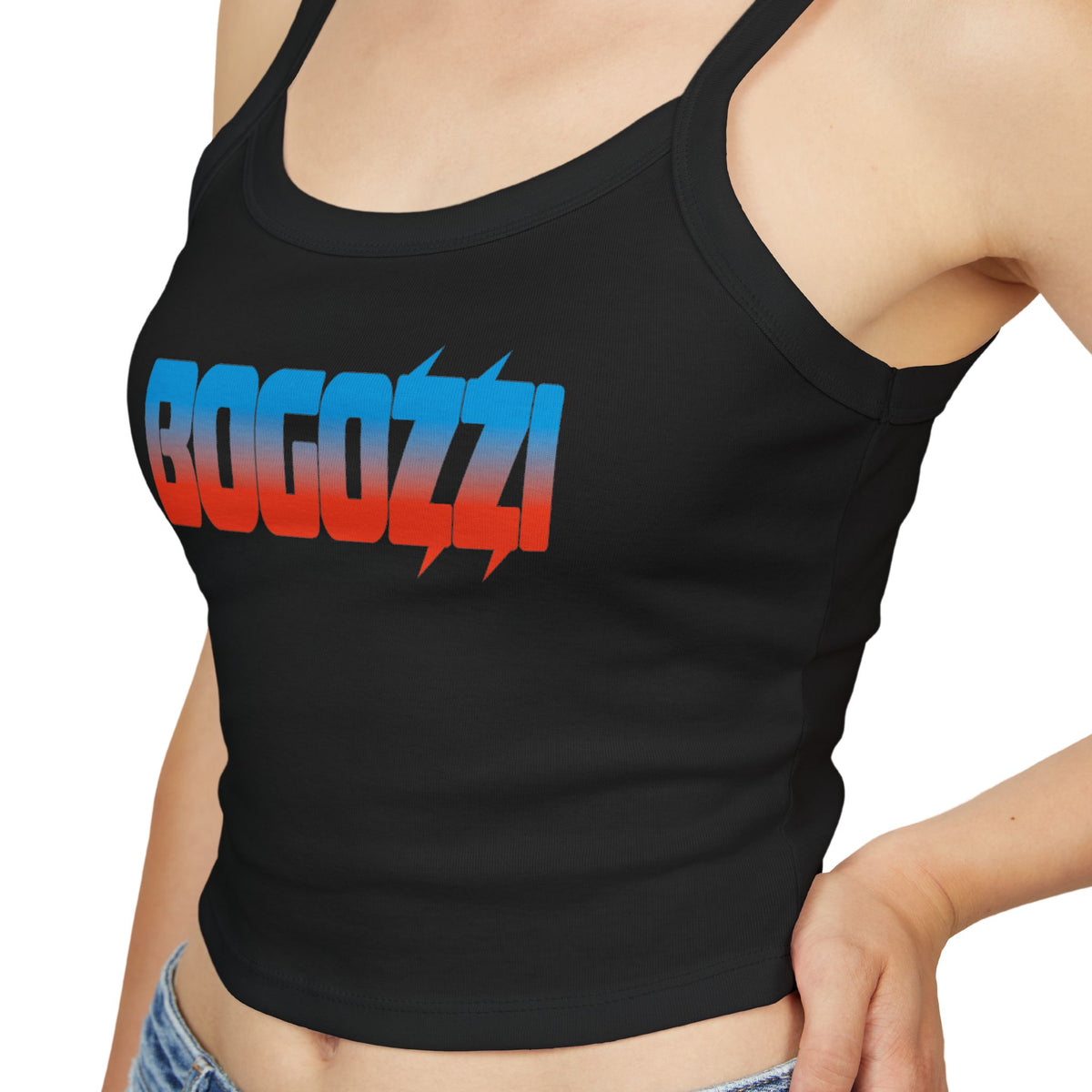 Vibrant Dreamsicle Spaghetti Strap Tank Top — BOGOZZI Cropped Style