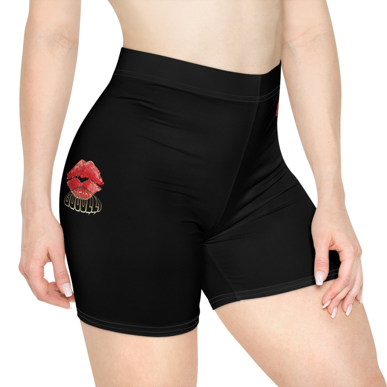 Blown Kiss Biker Shorts — BOGOZZI Women's Workout Shorts