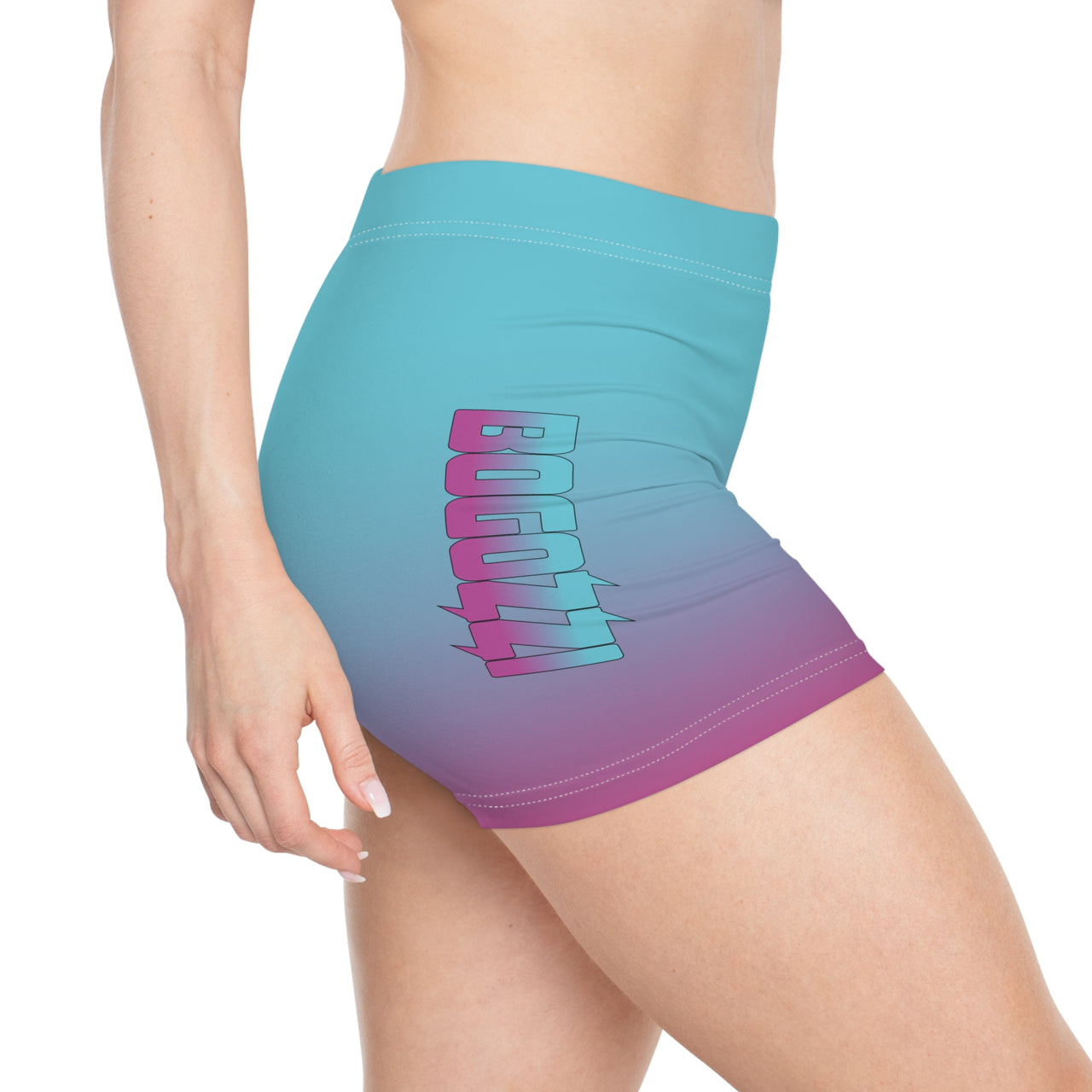 South Beach Sunrise Gradient Short Shorts — BOGOZZI Women's Activewear