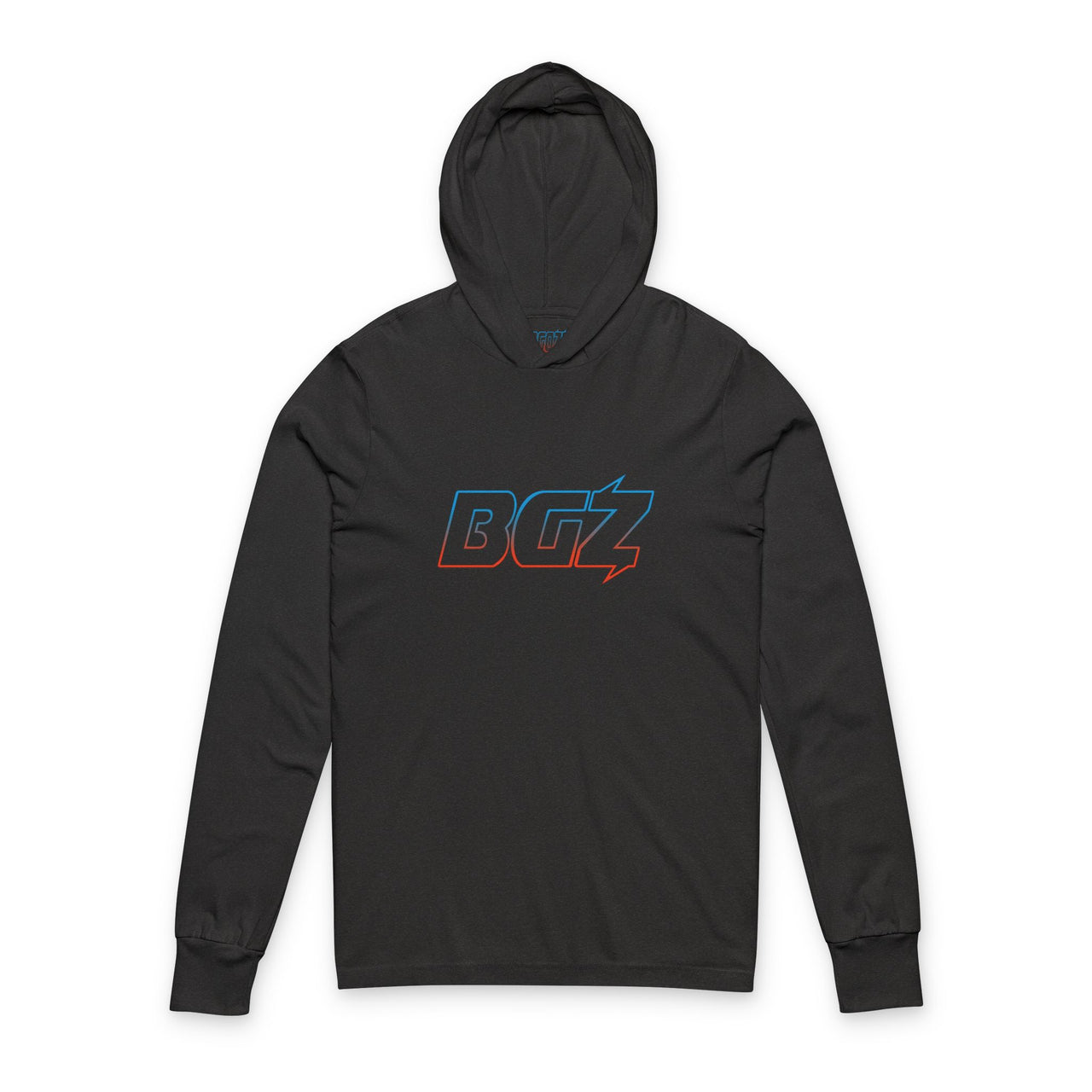 BOGOZZI - Electric Dreamsicle - Unisex - Hooded Long Sleeve Tee (Alternate Logo) — Stylish Streetwear & Gym Loungewear