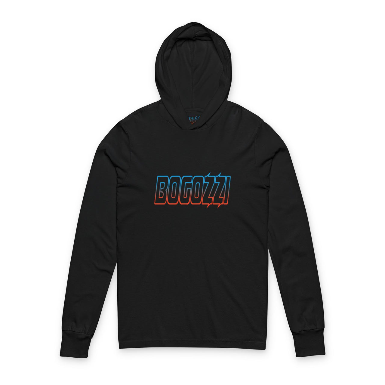 BOGOZZI - Electric Dreamsicle - Unisex - Hooded Long Sleeve Tee — Stylish Streetwear & Gym Loungewear