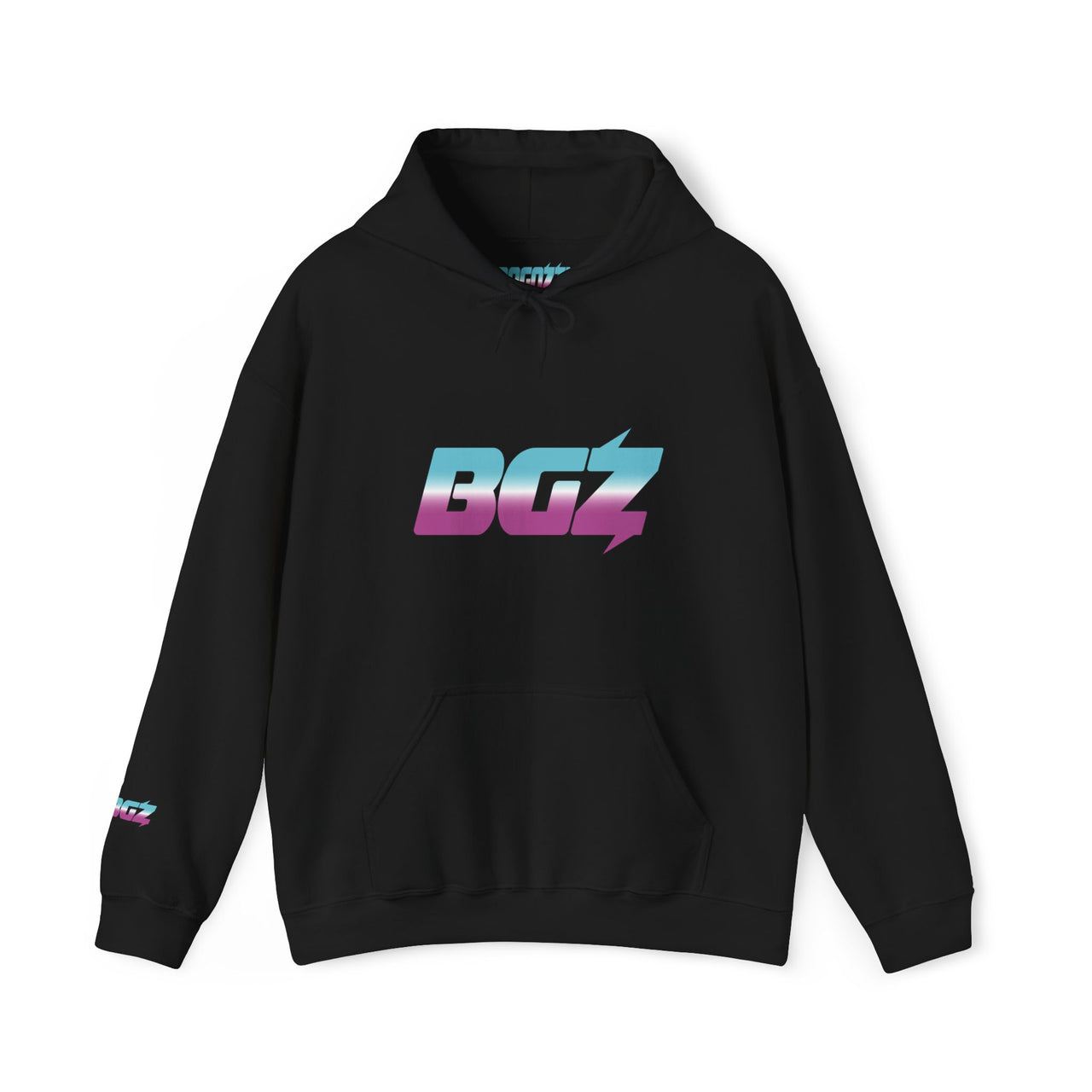 BOGOZZI Icey South Beach Gradient Hoodie — BGZ Logo Midweight
