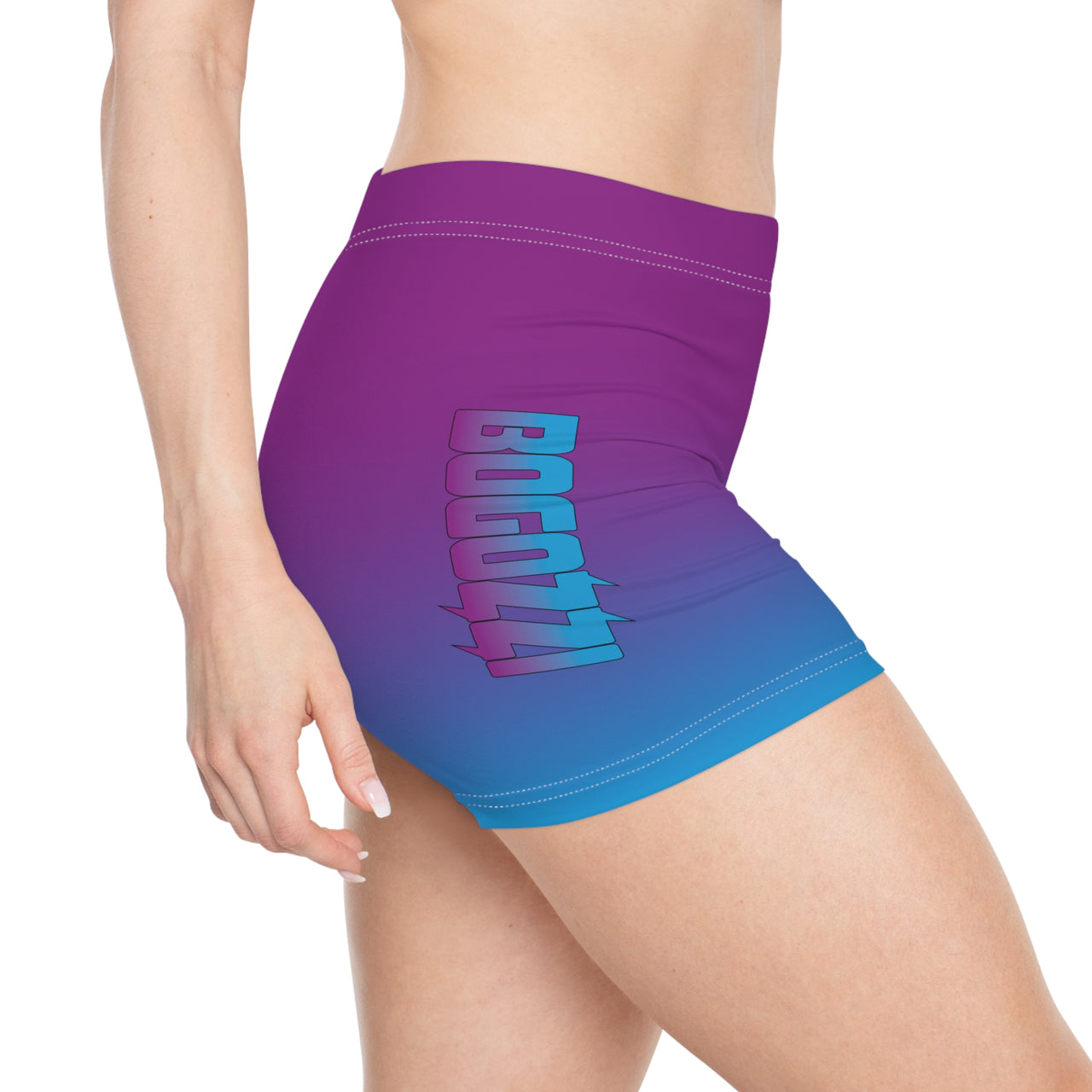 Magenta Dream Sunset Gradient Short Shorts — BOGOZZI Women’s activewear