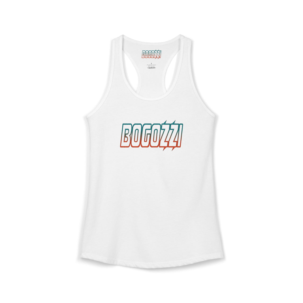 Racerback Tank — BOGOZZI Electric Miami Beach Gradient Graphic